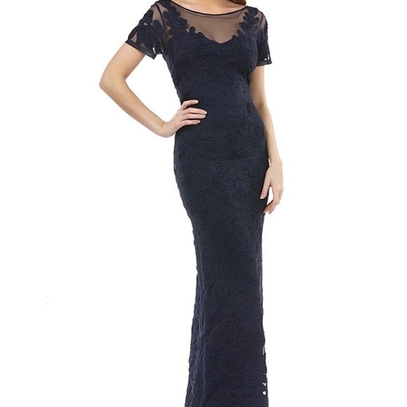 J.S. Collections Long Soutache Dress - Picture 1 of 6